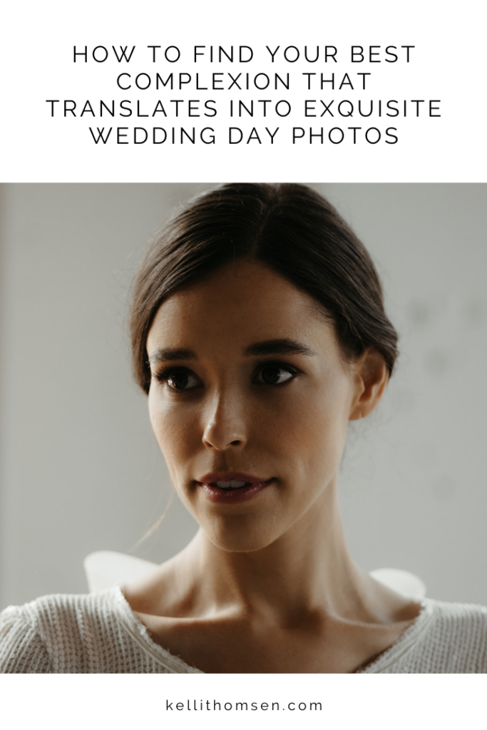 Bridal portrait with tips for wedding day makeup